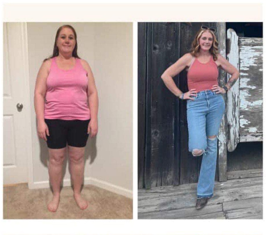 Before-and-after transformation example